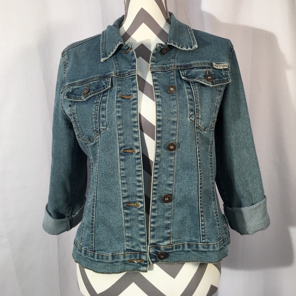 Stretchy Max Studio Jean Jacket